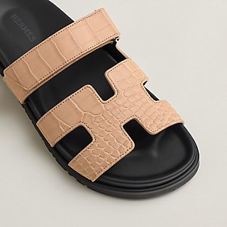 Hermes アンタンポレル 36 Sandália Chypre - Bege | Hermès Brasil